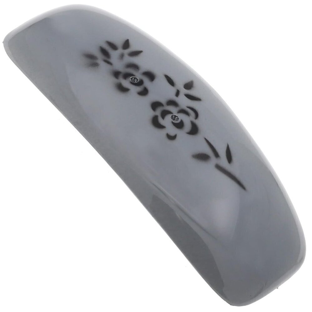 Paris French Hair Barrette Clip for Girls, Rubberized Automatic Clasp Strong Hol